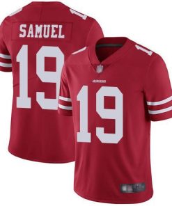 Nike 49ers #19 Deebo Samuel Red Team Color Men's Stitched NFL Vapor Untouchable Limited Jersey