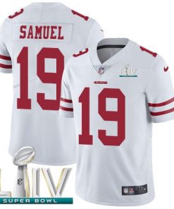 Nike 49ers #19 Deebo Samuel White Super Bowl LIV 2020 Men's Stitched NFL Vapor Untouchable Limited Jersey