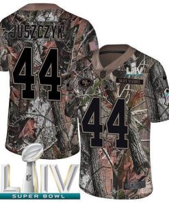 Nike 49ers #44 Kyle Juszczyk Camo Super Bowl LIV 2020 Men's Stitched NFL Limited Rush Realtree Jersey