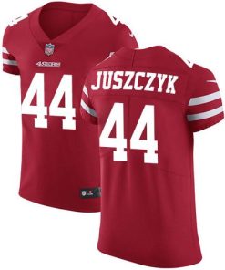 Nike 49ers #44 Kyle Juszczyk Red Team Color Men's Stitched NFL Vapor Untouchable Elite Jersey