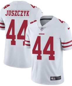 Nike 49ers #44 Kyle Juszczyk White Men's Stitched NFL Vapor Untouchable Limited Jersey