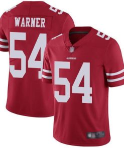 Nike 49ers #54 Fred Warner Red Team Color Men's Stitched NFL Vapor Untouchable Limited Jersey