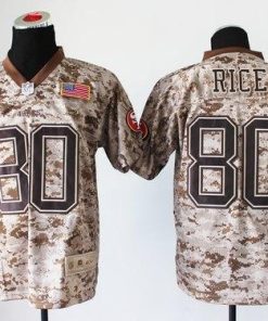 Nike 49ers #80 Jerry Rice Camo Men's Stitched NFL New Elite USMC Jersey