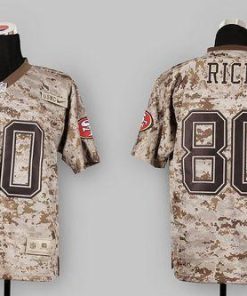 Nike 49ers #80 Jerry Rice Camo USMC Men's Stitched NFL Elite Jersey