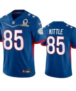 Nike 49ers #85 George Kittle Men's NFL 2022 NFC Pro Bowl Game Jersey Royal