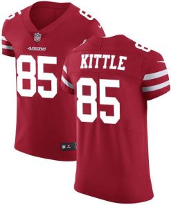 Nike 49ers #85 George Kittle Red Team Color Men's Stitched NFL Vapor Untouchable Elite Jersey