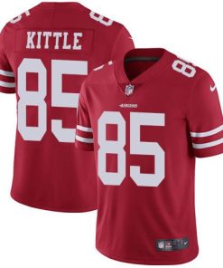 Nike 49ers #85 George Kittle Red Team Color Men's Stitched NFL Vapor Untouchable Limited Jersey