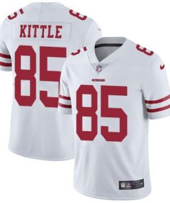 Nike 49ers #85 George Kittle White Men's Stitched NFL Vapor Untouchable Limited Jersey