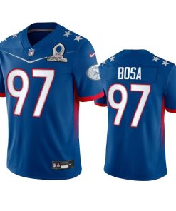Nike 49ers #97 Nick Bosa Men's NFL 2022 NFC Pro Bowl Game Jersey Royal