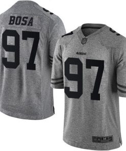 Nike 49ers #97 Nick Bosa Gray Men's Stitched NFL Limited Gridiron Gray Jersey