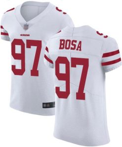 Nike 49ers #97 Nick Bosa White Men's Stitched NFL Vapor Untouchable Elite Jersey