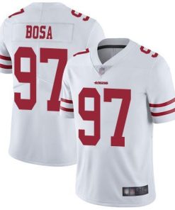 Nike 49ers #97 Nick Bosa White Men's Stitched NFL Vapor Untouchable Limited Jersey