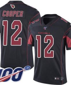 Nike Arizona Cardinals #12 Pharoh Cooper Black Men's Stitched NFL Limited Rush 100th Season Jersey Men's