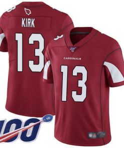 Nike Arizona Cardinals #13 Christian Kirk Red Team Color Men's Stitched NFL 100th Season Vapor Limited Jersey Men's