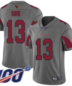 Nike Arizona Cardinals #13 Christian Kirk Silver Men's Stitched NFL Limited Inverted Legend 100th Season Jersey Men's