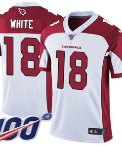 Nike Arizona Cardinals #18 Kevin White White Men's Stitched NFL 100th Season Vapor Limited Jersey Men's