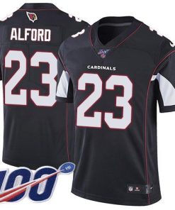 Nike Arizona Cardinals #23 Robert Alford Black Alternate Men's Stitched NFL 100th Season Vapor Limited Jersey Men's