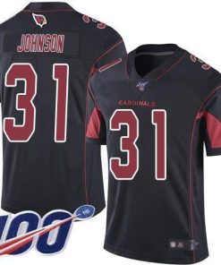 Nike Arizona Cardinals #31 David Johnson Black Men's Stitched NFL Limited Rush 100th Season Jersey Men's