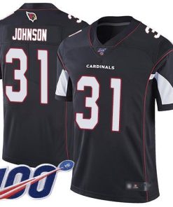 Nike Arizona Cardinals #31 David Johnson Black Alternate Men's Stitched NFL 100th Season Vapor Limited Jersey Men's