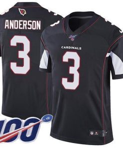 Nike Arizona Cardinals #3 Drew Anderson Black Alternate Men's Stitched NFL 100th Season Vapor Limited Jersey Men's