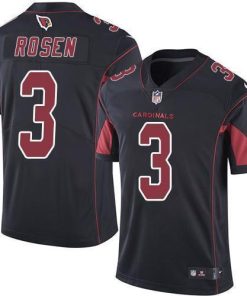 Nike Arizona Cardinals #3 Josh Rosen Black Men's Stitched NFL Limited Rush Jersey Men's