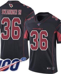 Nike Arizona Cardinals #36 D.J. Swearinger Sr. Black Men's Stitched NFL Limited Rush 100th Season Jersey Men's