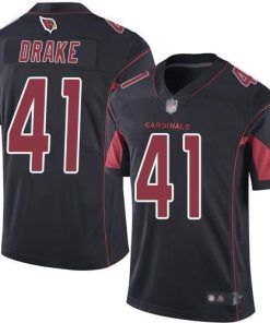 Nike Arizona Cardinals #41 Kenyan Drake Black Men's Stitched NFL Limited Rush Jersey Men's