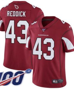 Nike Arizona Cardinals #43 Haason Reddick Red Team Color Men's Stitched NFL 100th Season Vapor Limited Jersey Men's