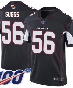 Nike Arizona Cardinals #56 Terrell Suggs Black Alternate Men's Stitched NFL 100th Season Vapor Limited Jersey Men's