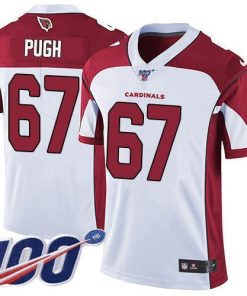 Nike Arizona Cardinals #67 Justin Pugh White Men's Stitched NFL 100th Season Vapor Limited Jersey Men's
