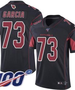 Nike Arizona Cardinals #73 Max Garcia Black Men's Stitched NFL Limited Rush 100th Season Jersey Men's