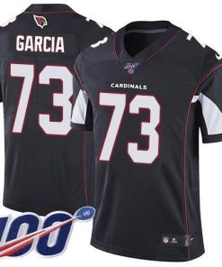 Nike Arizona Cardinals #73 Max Garcia Black Alternate Men's Stitched NFL 100th Season Vapor Limited Jersey Men's