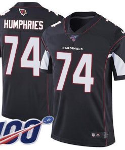Nike Arizona Cardinals #74 D.J. Humphries Black Alternate Men's Stitched NFL 100th Season Vapor Limited Jersey Men's