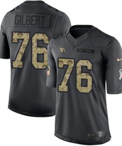 Nike Arizona Cardinals #76 Marcus Gilbert Black Men's Stitched NFL Limited 2016 Salute to Service Jersey Men's