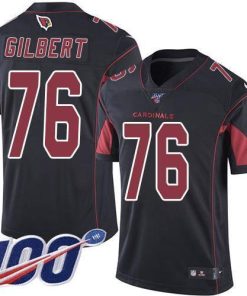 Nike Arizona Cardinals #76 Marcus Gilbert Black Men's Stitched NFL Limited Rush 100th Season Jersey Men's