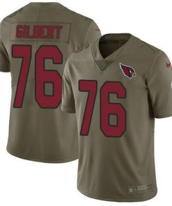 Nike Arizona Cardinals #76 Marcus Gilbert Olive Men's Stitched NFL Limited 2017 Salute to Service Jersey Men's