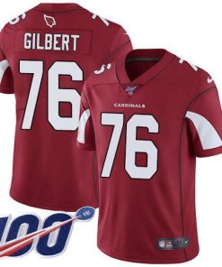 Nike Arizona Cardinals #76 Marcus Gilbert Red Team Color Men's Stitched NFL 100th Season Vapor Limited Jersey Men's