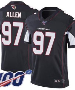 Nike Arizona Cardinals #97 Zach Allen Black Alternate Men's Stitched NFL 100th Season Vapor Limited Jersey Men's