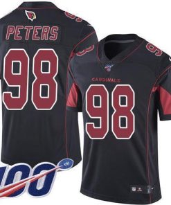 Nike Arizona Cardinals #98 Corey Peters Black Men's Stitched NFL Limited Rush 100th Season Jersey Men's