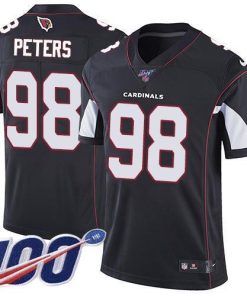 Nike Arizona Cardinals #98 Corey Peters Black Alternate Men's Stitched NFL 100th Season Vapor Limited Jersey Men's