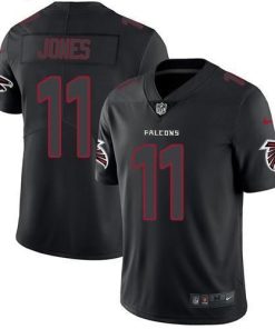 Nike Atlanta Falcons #11 Julio Jones Black Men's Stitched NFL Limited Rush Impact Jersey Men's
