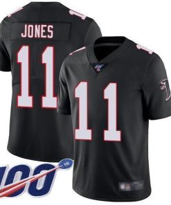 Nike Atlanta Falcons #11 Julio Jones Black Alternate Men's Stitched NFL 100th Season Vapor Limited Jersey Men's
