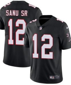 Nike Atlanta Falcons #12 Mohamed Sanu Sr Black Alternate Men's Stitched NFL Vapor Untouchable Limited Jersey Men's