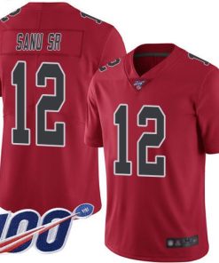 Nike Atlanta Falcons #12 Mohamed Sanu Sr Red Men's Stitched NFL Limited Rush 100th Season Jersey Men's