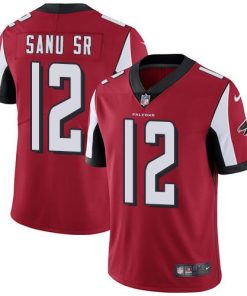 Nike Atlanta Falcons #12 Mohamed Sanu Sr Red Team Color Men's Stitched NFL Vapor Untouchable Limited Jersey Men's
