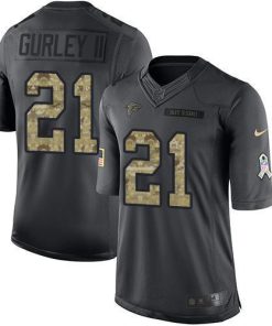 Nike Atlanta Falcons #21 Todd Gurley II Black Men's Stitched NFL Limited 2016 Salute to Service Jersey Men's