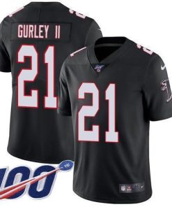 Nike Atlanta Falcons #21 Todd Gurley II Black Alternate Men's Stitched NFL 100th Season Vapor Untouchable Limited Jersey Men's