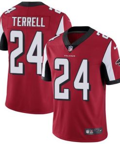 Nike Atlanta Falcons #24 A.J. Terrell Red Team Color Men's Stitched NFL Vapor Untouchable Limited Jersey Men's