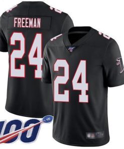 Nike Atlanta Falcons #24 Devonta Freeman Black Alternate Men's Stitched NFL 100th Season Vapor Limited Jersey Men's
