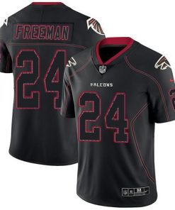 Nike Atlanta Falcons #24 Devonta Freeman Lights Out Black Men's Stitched NFL Limited Rush Jersey Men's
